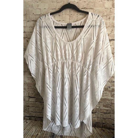 Dream Beach Other - Dream Beach White Lace Swim Suit Cover Up Size XL